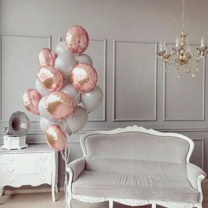 Фонтан шаров "Софт рози" в Балаково