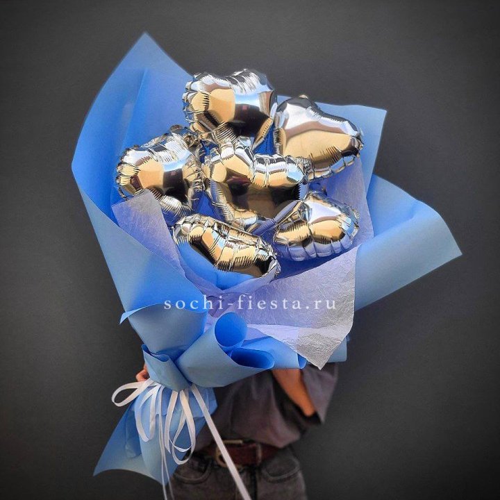 Букет из шаров сердец  №2 в Балаково