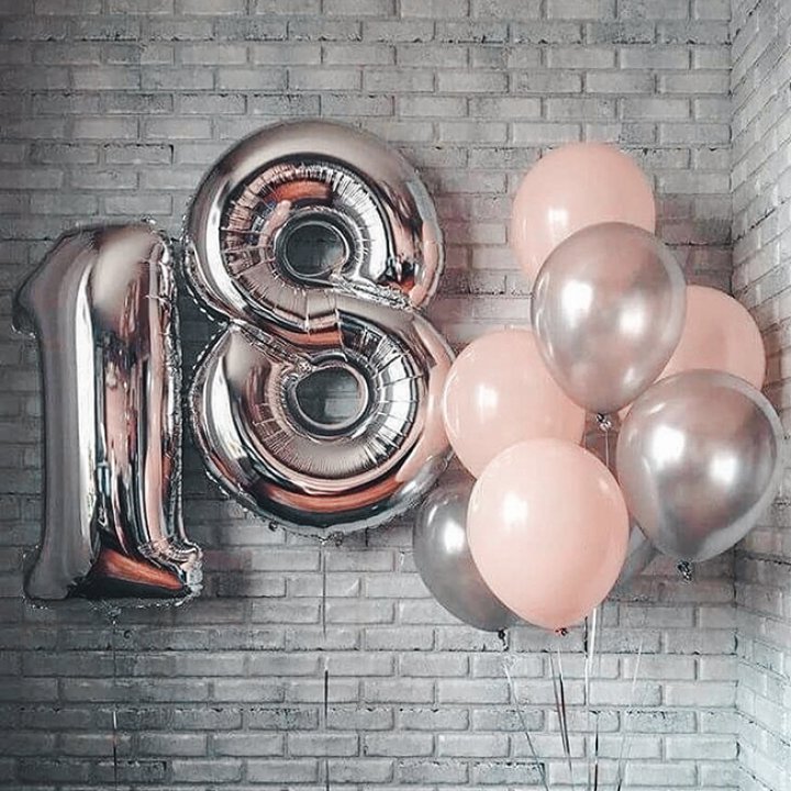 Фольгированный шар Серебряная Цифра в Балаково