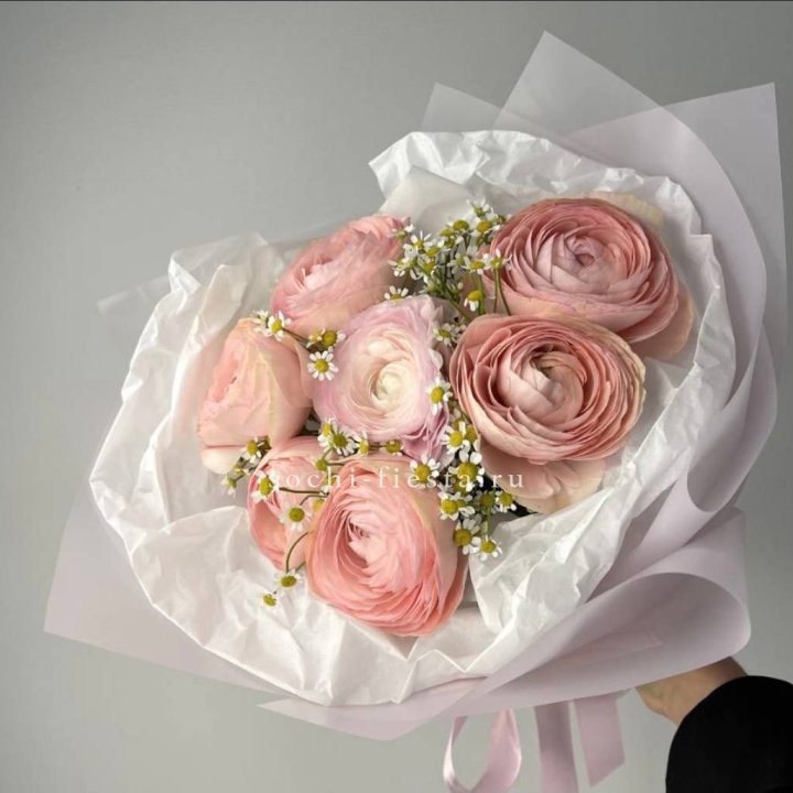 Ранункулюсы с ромашками в Балаково