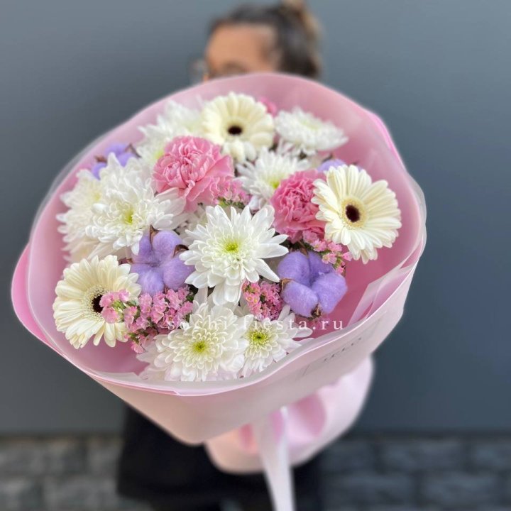 Букет цветов "Пинк спринг" в Балаково