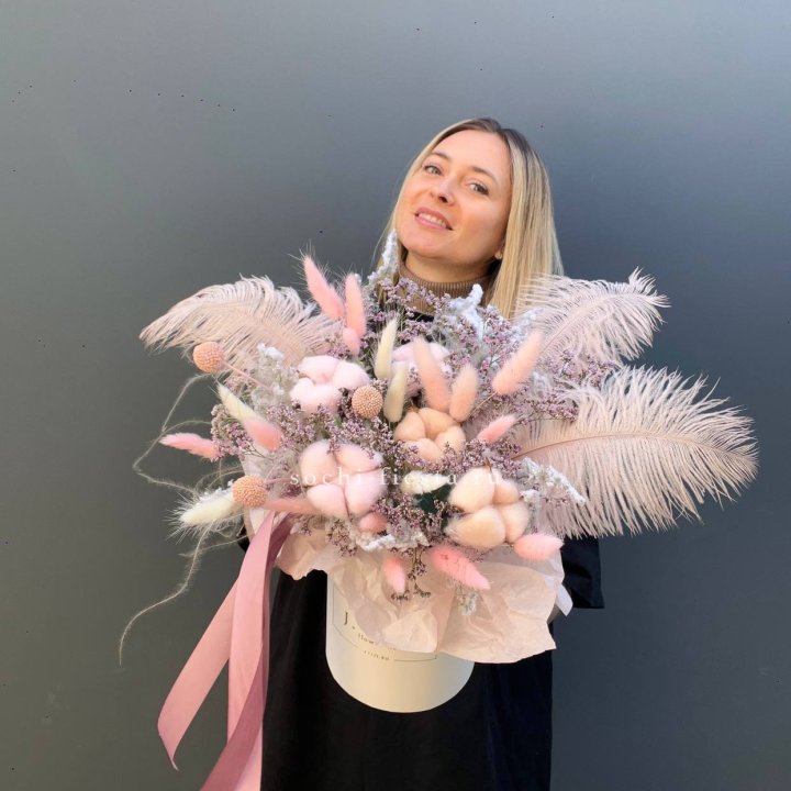 Авторский бокс с сухоцветами в Балаково