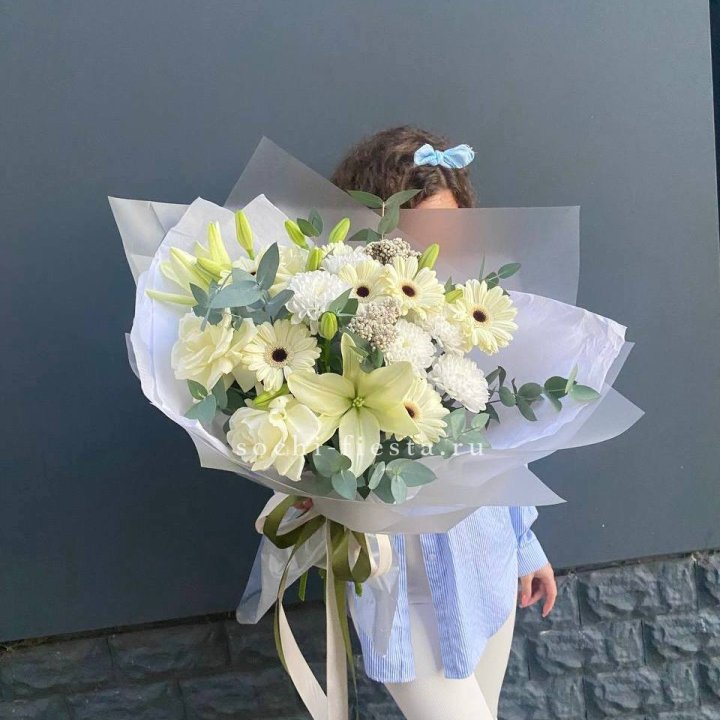 Букет с лилией и герберой в Балаково