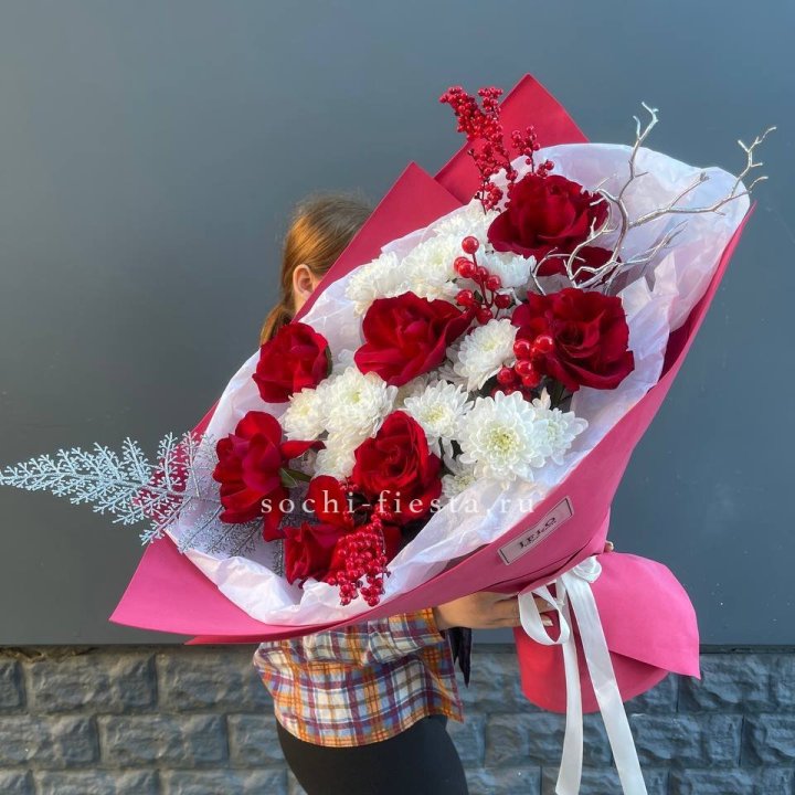 Букет "Яркая зима" в Балаково