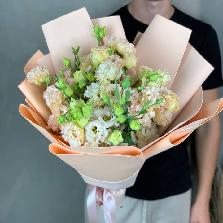 Букет эустом "Крем" в Балаково