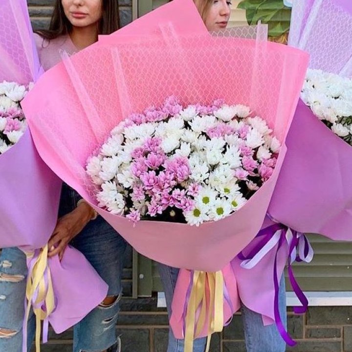 Букет хризантем №3 в Балаково