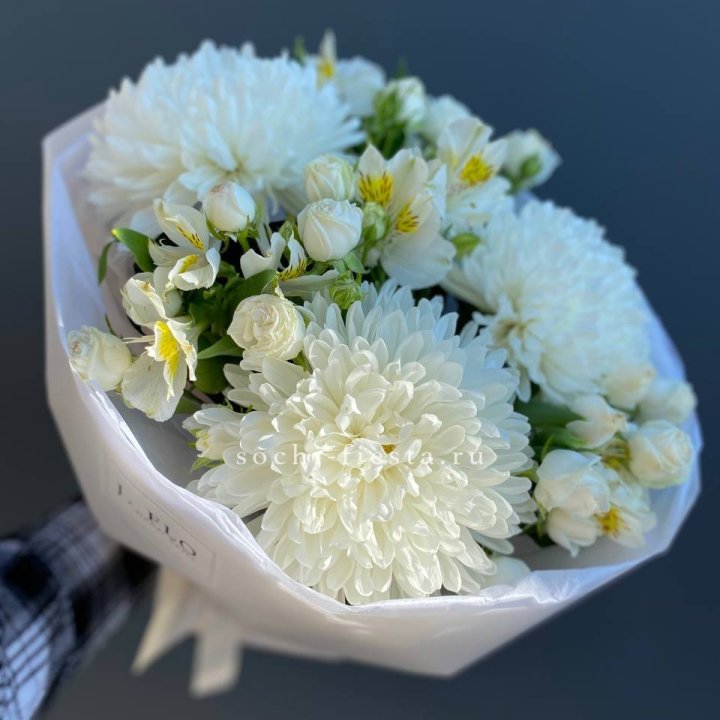 Букет из хризантем "Миранда" в Балаково