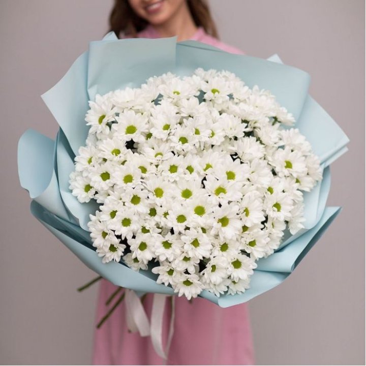  Букет хризантем "Бон-бон" в Балаково