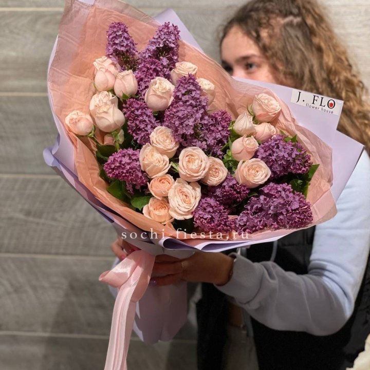 Букет "Лиловая весна" в Балаково