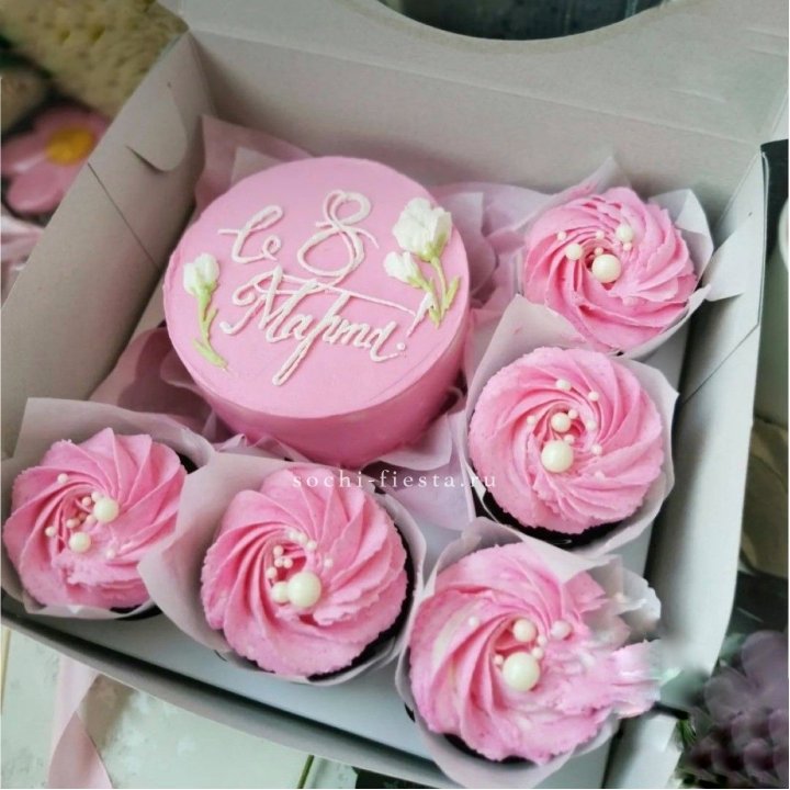 Капкейки и бенто-торт "8 марта!" в Балаково