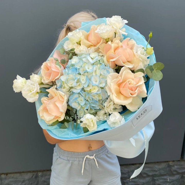 Сборный букет "Голубой закат" в Балаково