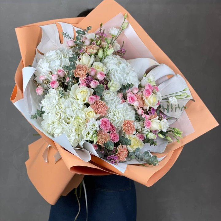 Макси-букет кремовый в Балаково