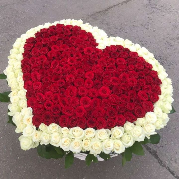 333 розы в корзине в Балаково