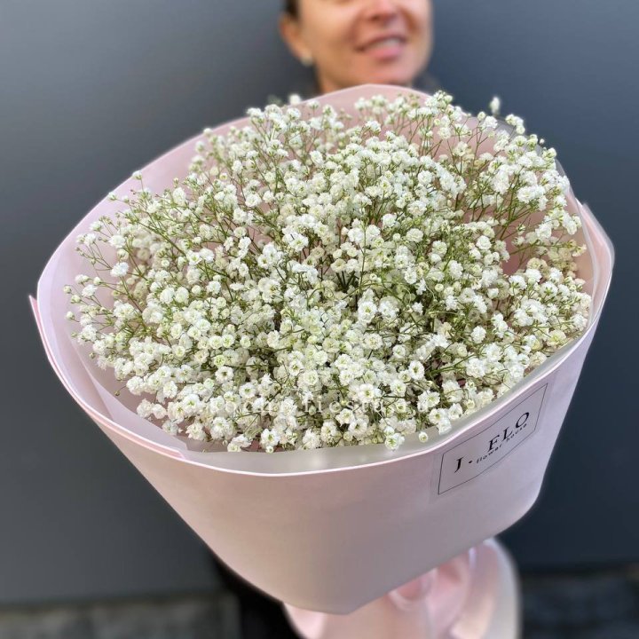 11 белых гипсофил в фоамиране в Балаково