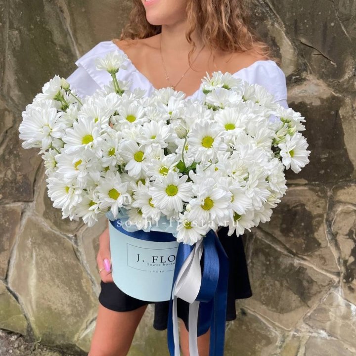 Коробка с хризантемами №2 в Балаково