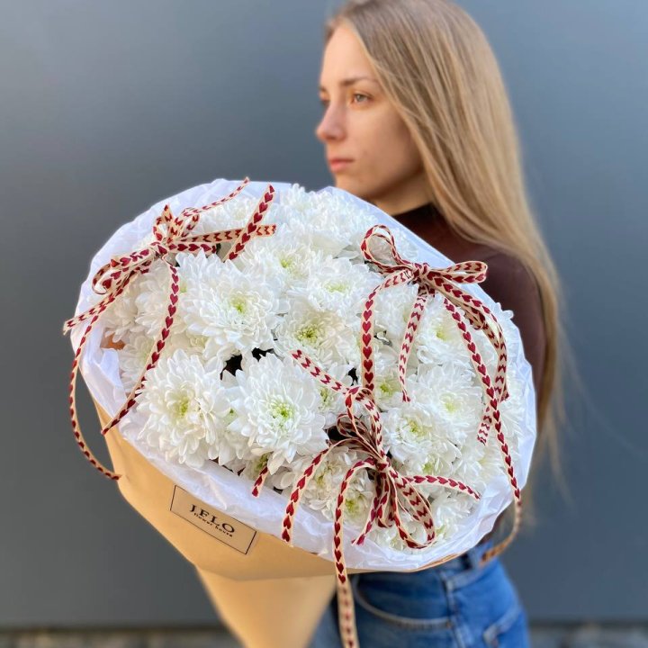 Букет "Хризантемы с любовью" в Балаково