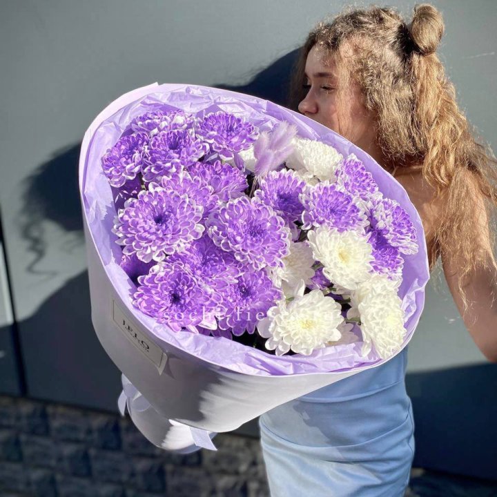  Букет хризантем "Сирена" в Балаково