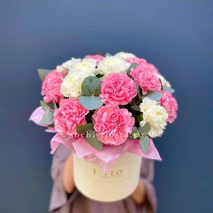 Диантусы в цилиндре в Балаково