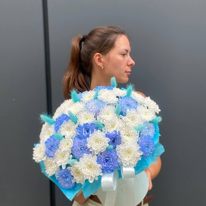  Коробочка  хризантем и лагуруса в Балаково