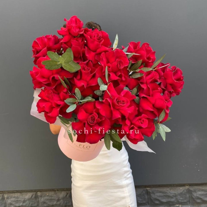 Бокс из 17 французских роз в Балаково