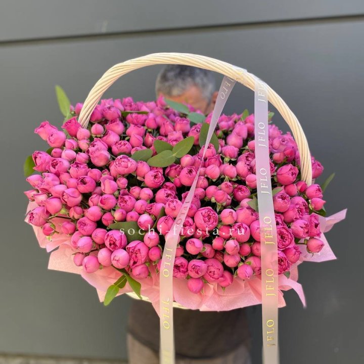 Корзина роз Мисти Баблс 101 в Балаково