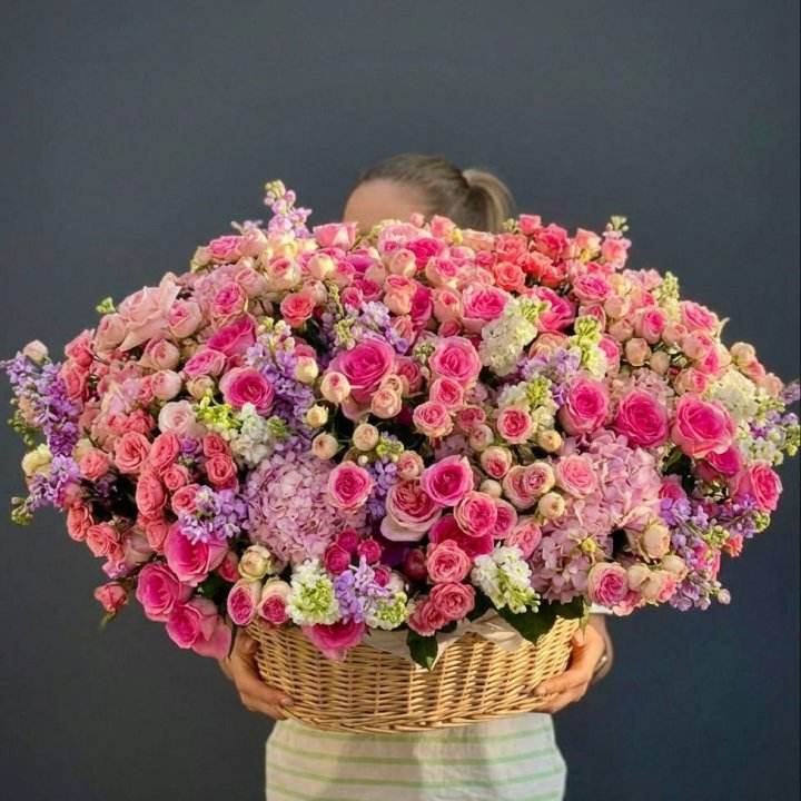 Цветочная корзина гигант №5 в Балаково