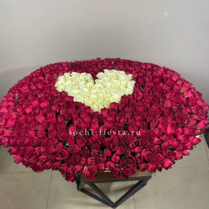 501 роза в корзине в Балаково