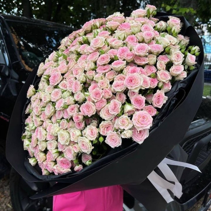 101 кустовая роза "Твистер" в Балаково