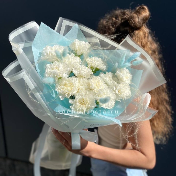 Воздушный букет из диантусов  в Балаково