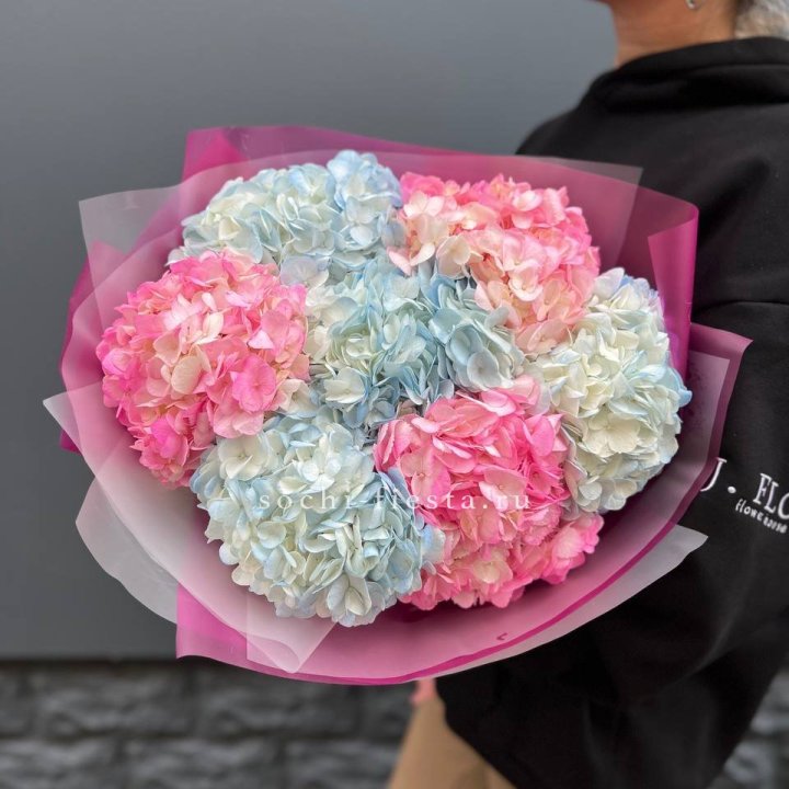 Букет гортензий "Тоника №2" в Балаково