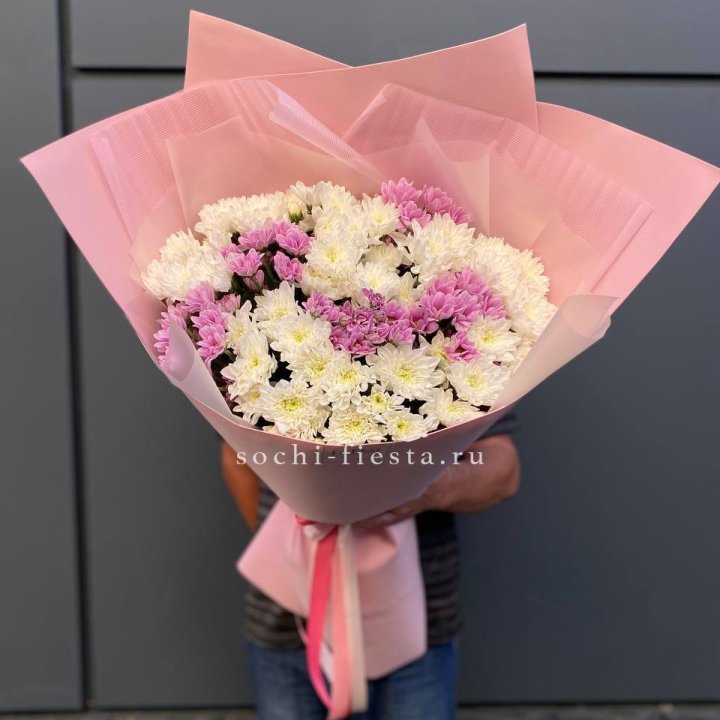  Букет хризантем- гигант  в Балаково