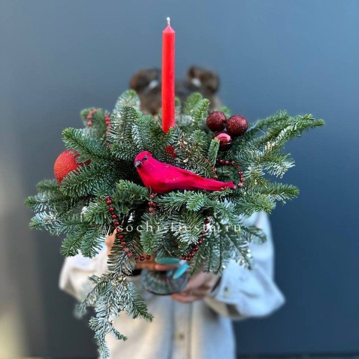 Новогодняя композиция в бокале в Балаково