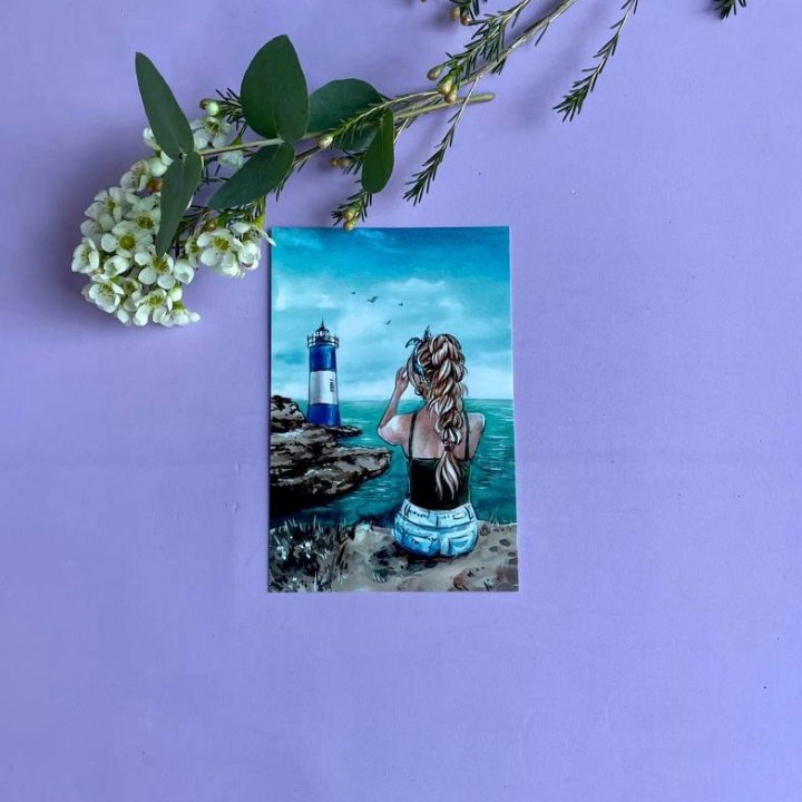 Открытка к букету "Океан" в Балаково