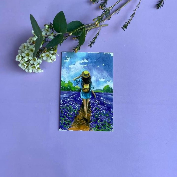 Открытка к букету "Цветочная дорога" в Балаково