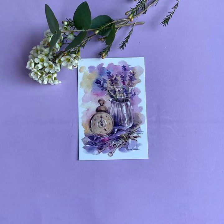 Открытка к букету "Часы" в Балаково