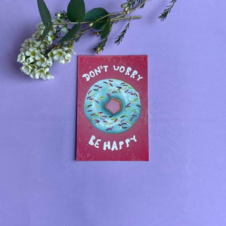 Открытка к букету "Не волнуйся..." в Балаково