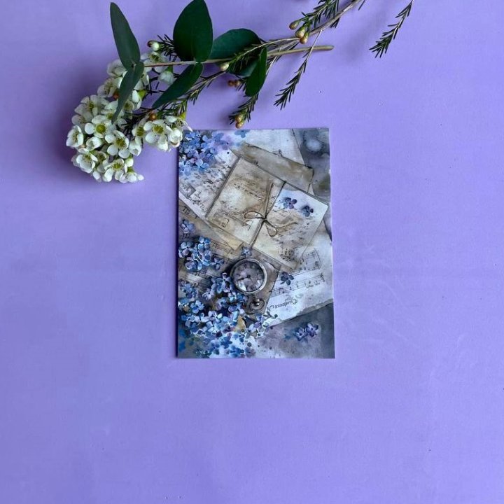 Открытка к букету "Время" в Балаково