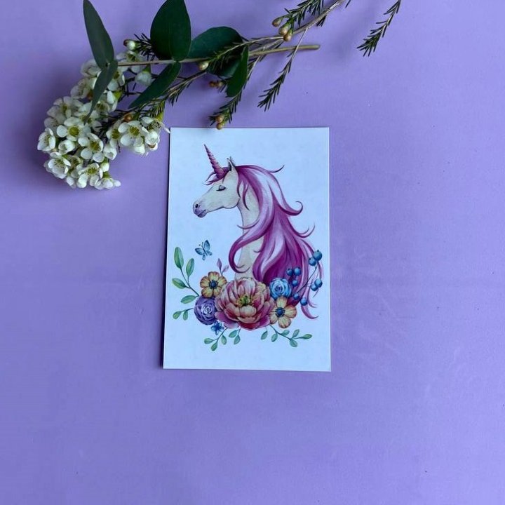 Открытка к букету "Единорог" в Балаково