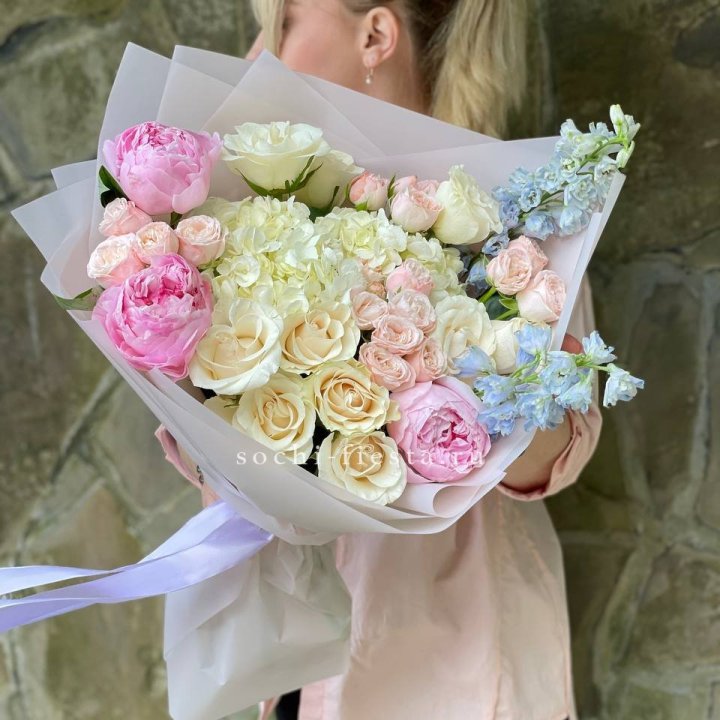 Букет с пионами "Богема" в Балаково