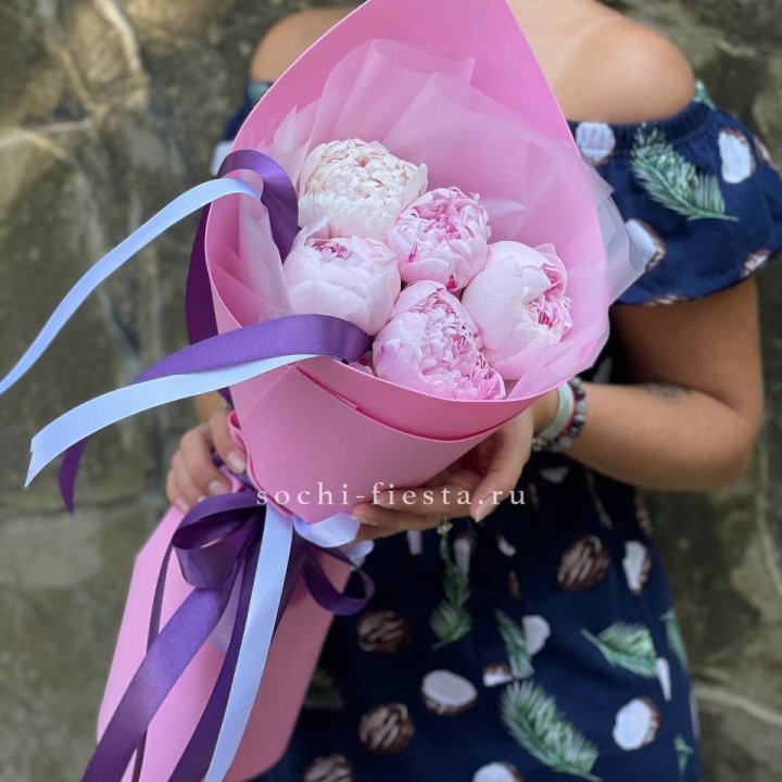 Букет пионов "НАЙ" в Балаково