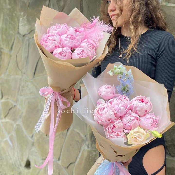 7 зефирных пионов  в Балаково