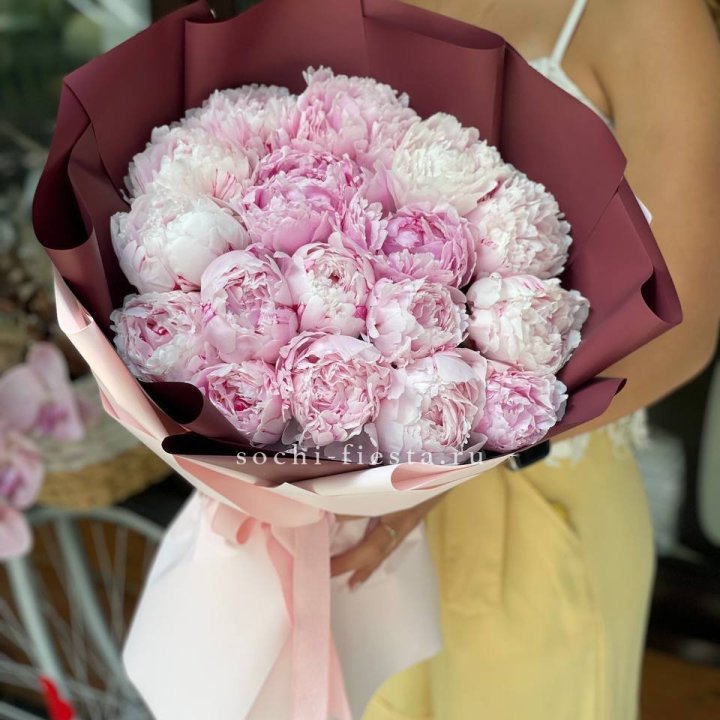 Букет с пионами №5 в Балаково