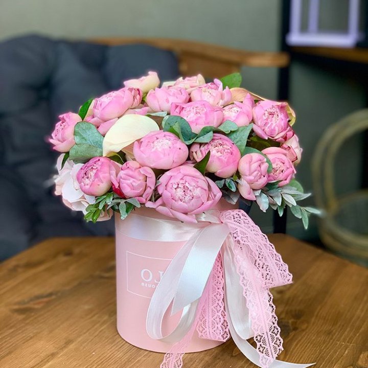 Композиция с пионами №1 в Балаково