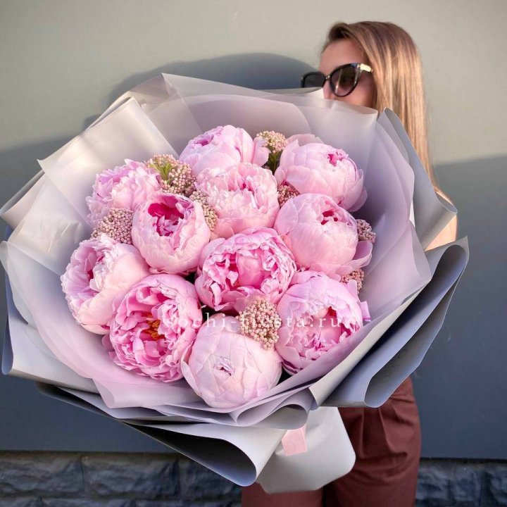 Букет с пионами "Стайл" в Балаково