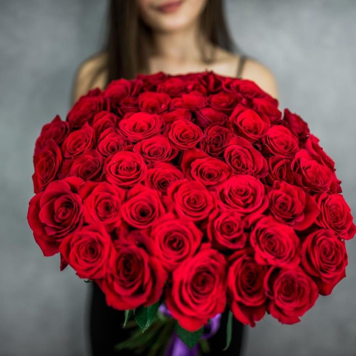 51 красная роза в Балаково