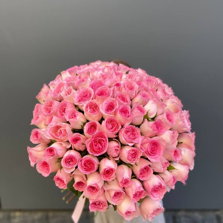 101 розовая роза в Балаково