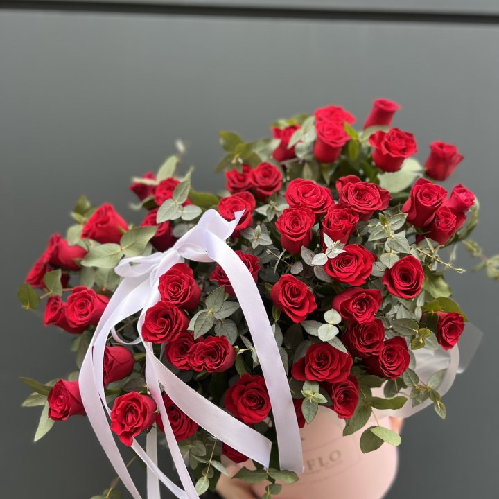 45 Красных роз в боксе "Сеньёрита" в Балаково