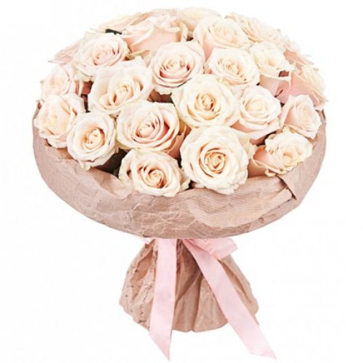25 кремовых роз "Craft" в Балаково