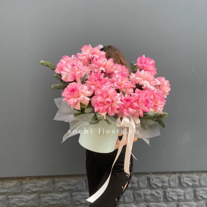 Бокс из 15 французских роз в Балаково