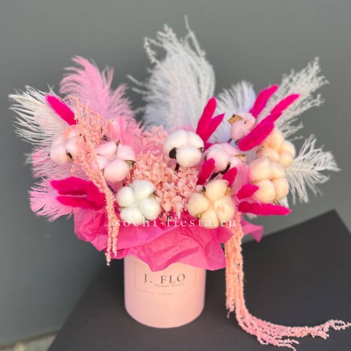 Авторский бокс с сухоцветами №1 в Балаково